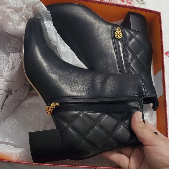 Tory Burch Quilted Booties - Picture 1 of 7
